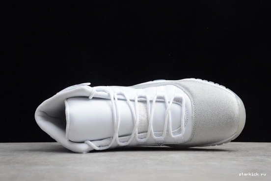 WMNS Metallic Jordan Air White 11 AR0715-100 AR0715-100 Grey SilverVast 0709